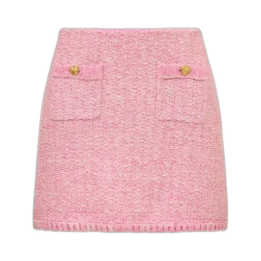 Loveshackfancy Ellianna Tweed Mini Skirt
