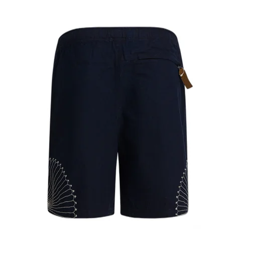 Embroidered Belted Trousers