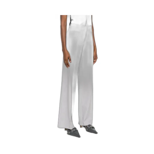 Pleated Straight-Leg Trousers