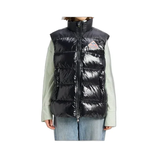 High Collar Sleeveless Cotton Coat