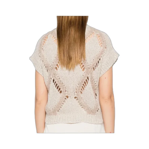 Diamond Pattern Knitted Sweater