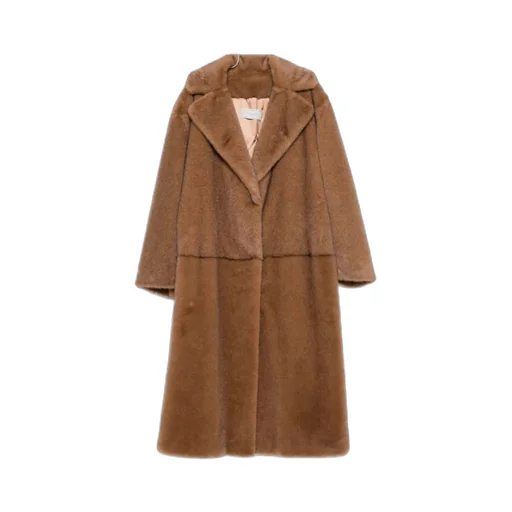 Collarless Long-Sleeve Coat