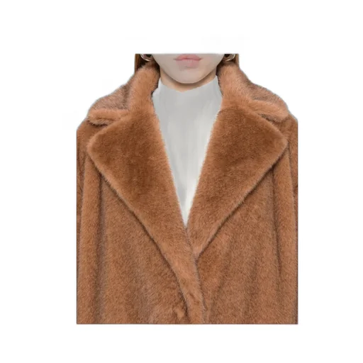 Collarless Long-Sleeve Coat