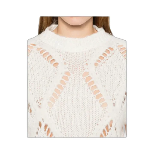 Diamond Pattern Knitted Sweater