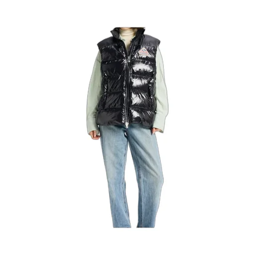 High Collar Sleeveless Cotton Coat