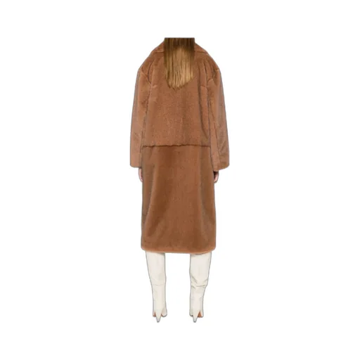 Collarless Long-Sleeve Coat