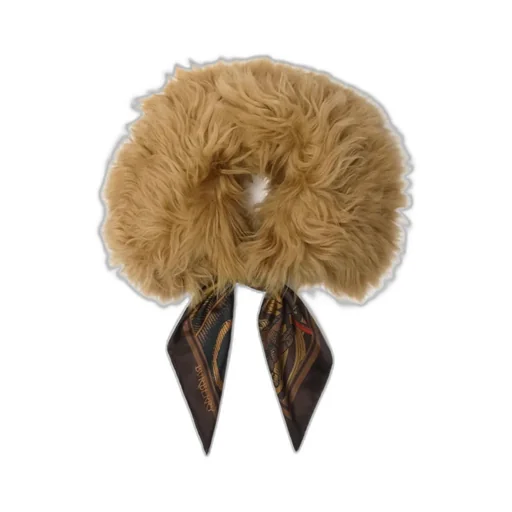 Scarf Trim Shearling Collar