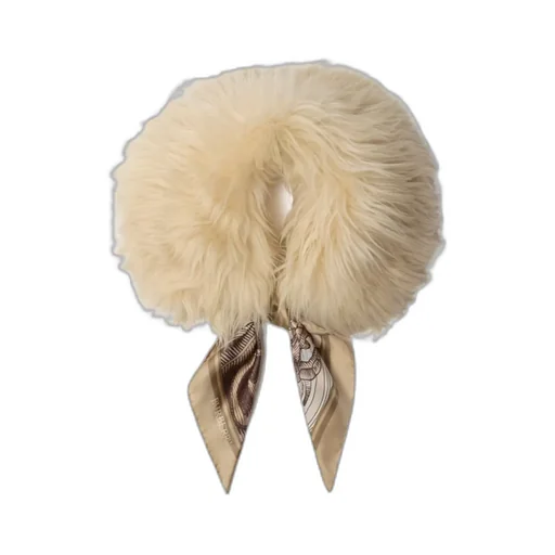 Scarf Trim Shearling Collar