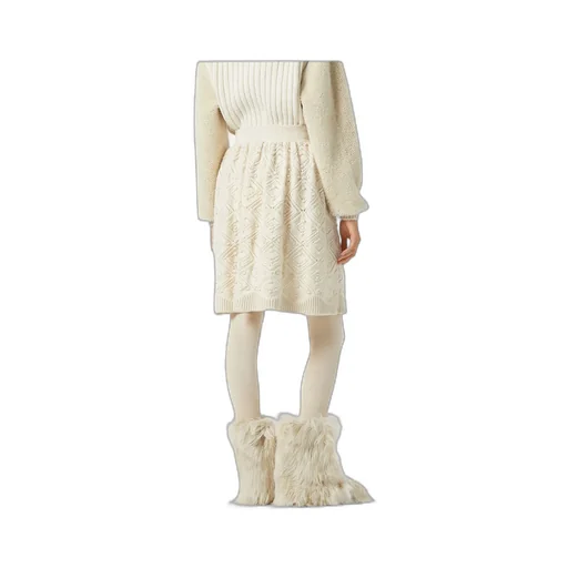 Cashmere Knitted Midi Skirt