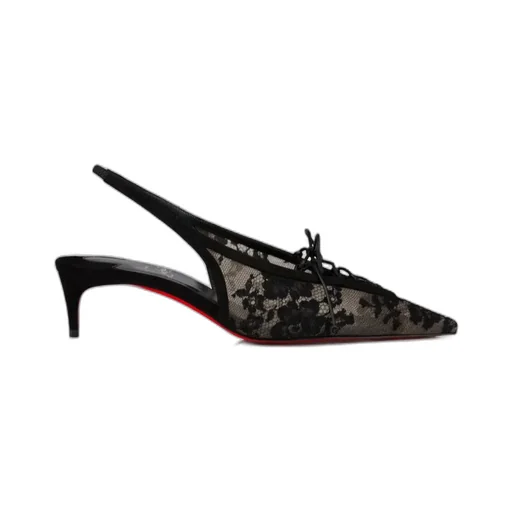 Christian Louboutin Km Lace Slingback Pumps