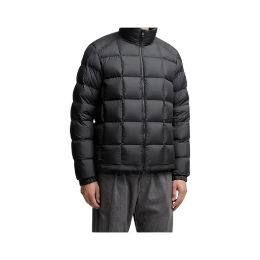 Moncler Eglise Square-Quilted Hooded Short Down Jacket