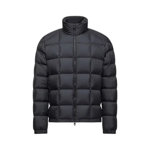 Moncler Eglise Square-Quilted Hooded Short Down Jacket