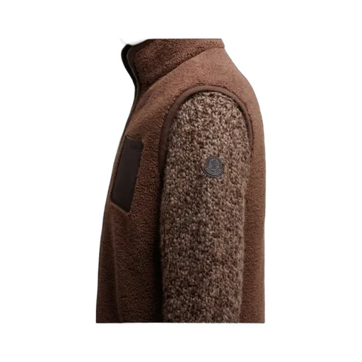 Moncler Logo Patch Zip-Up Teddy Gilet