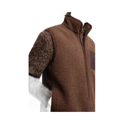 Moncler Logo Patch Zip-Up Teddy Gilet