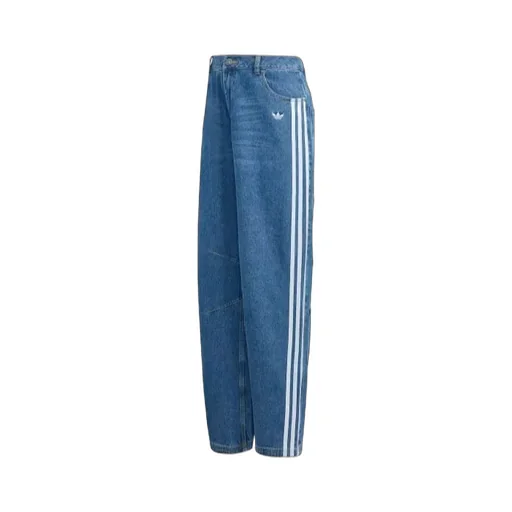 Striped Wide-Leg Jeans
