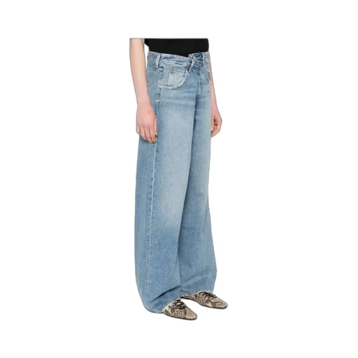 Pleated Detail Denim Trousers