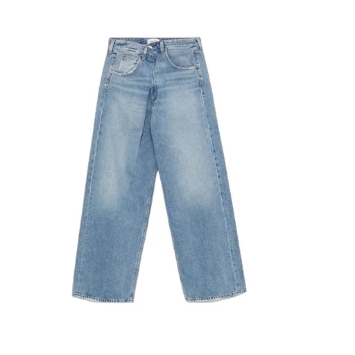 Pleated Detail Denim Trousers
