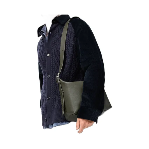 Zippered Shoulder Bag