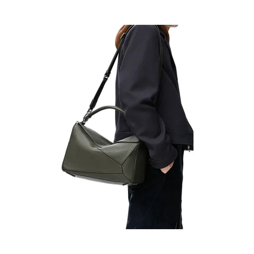 Large Puzzle Leather Shoulder Bag