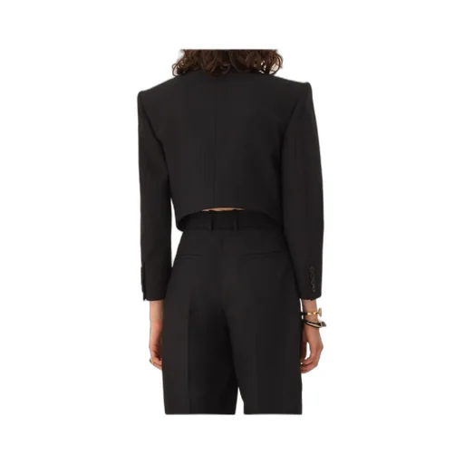 Spencer Striped Button Blazer