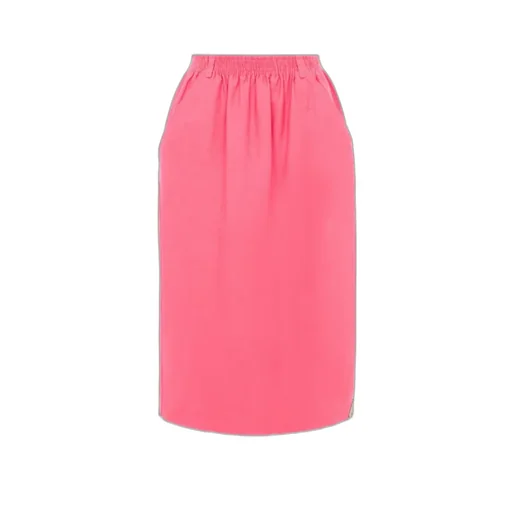 Elastic-Waistband Pocket Skirt