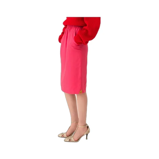 Elastic-Waistband Pocket Skirt