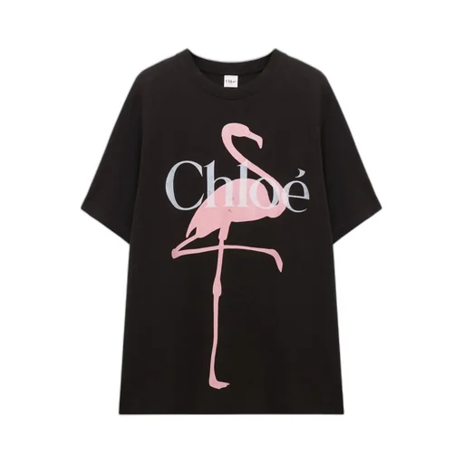 Chlo Generous Logo Crewneck T-Shirt