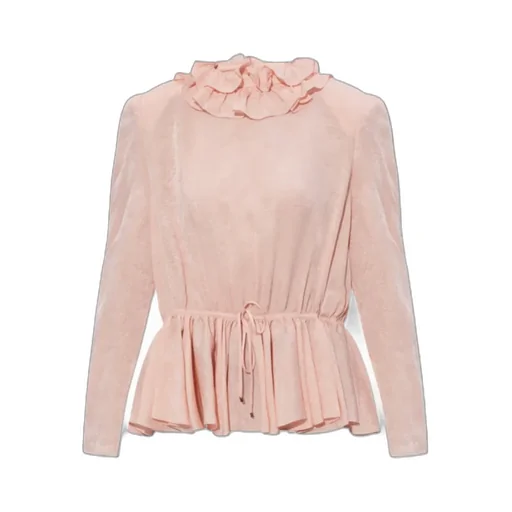 Chlo Ruffle Detailed Drawstring Top