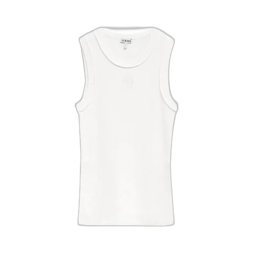 Loewe Anagram Embroidered Ribbed Top