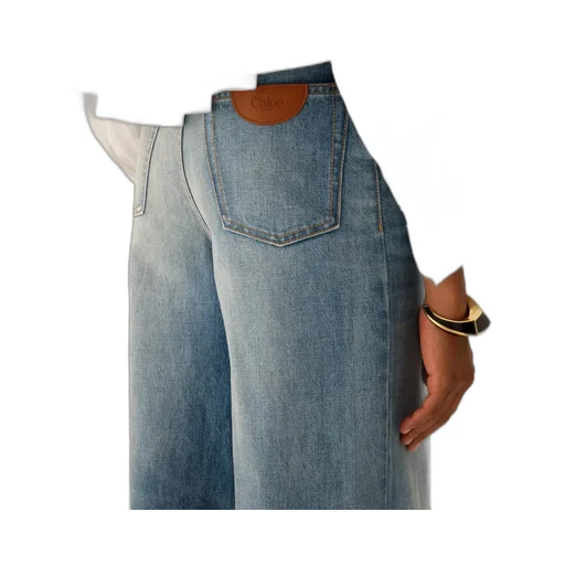 Chloé High-Waisted Wide-Leg Jeans