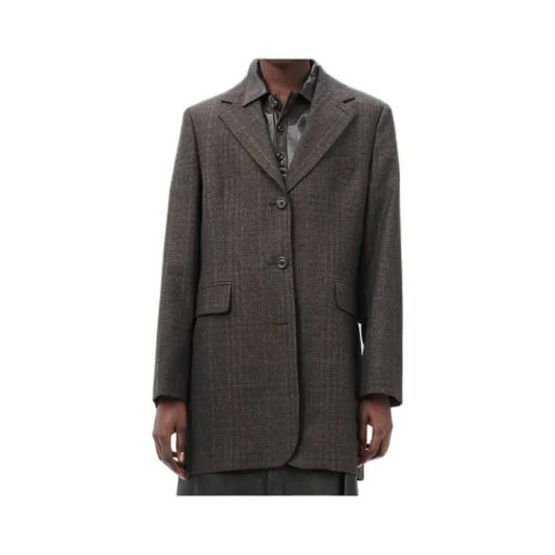 Queens Check-Pattern Blazer