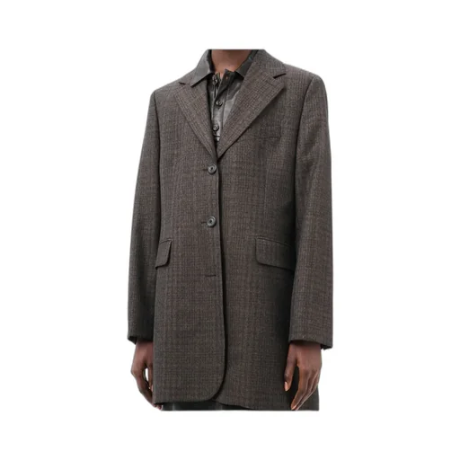 Queens Check-Pattern Blazer