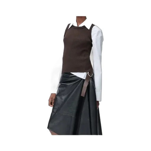 Loewe Anagram Embroidered Ribbed Top