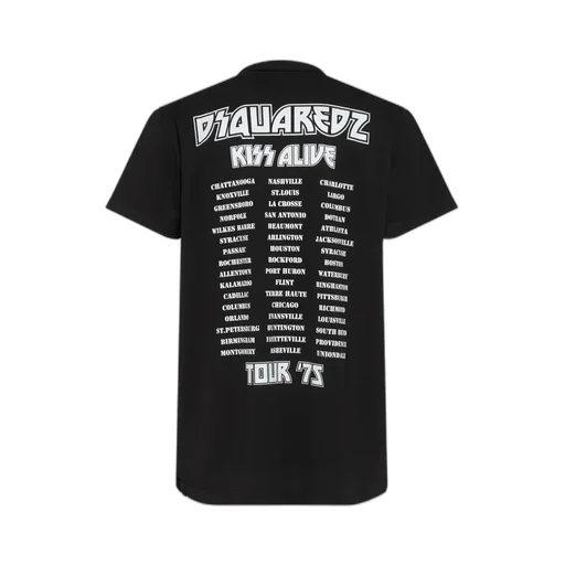 Dsquared2 X Kiss Cigarette Fit Embellished T-Shirt