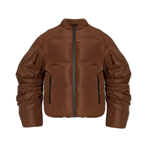 Khrisjoy Ruched-Sleeve Insulated Jacket