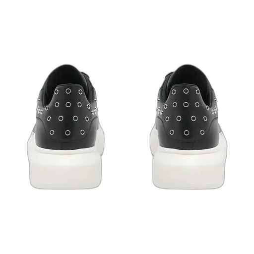 Oversized Eyelet-Detail Sneakers