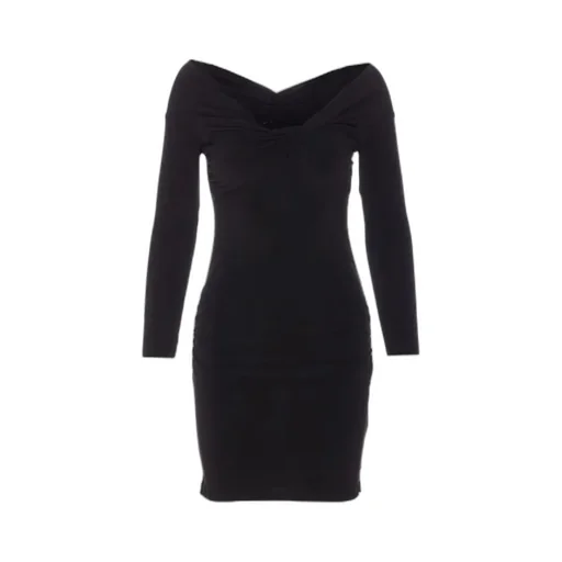 Patrizia Pepe Plaque Logo Mini Dress