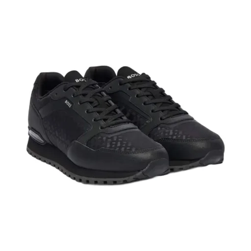 Patterned Lace-Up Sneakers