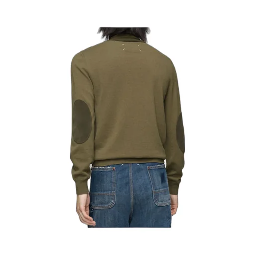 Maison Margiela Two-Toned Turtleneck Knitted Jumper