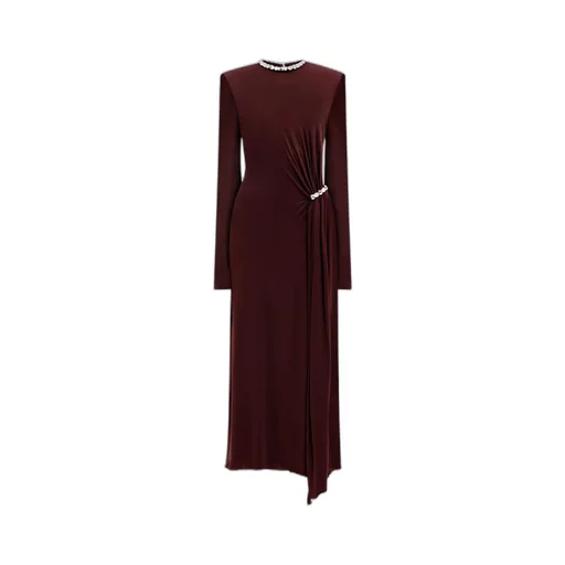 David Koma Crystal Embellished Midi Dress