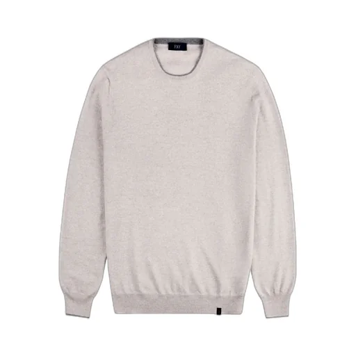 Fay Elbow-Patch Round Neck Knitwear