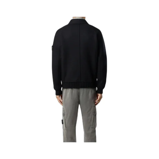 Stone Island Logo Patch Zip-Up Jacket