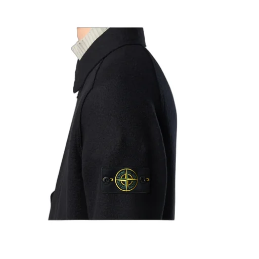 Stone Island Logo Patch Zip-Up Jacket