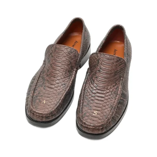Acne Studios Embossed Almond Toe Loafers