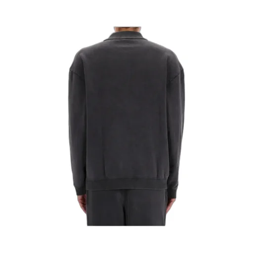 Hugo Button Detailed Long-Sleeved Polo Sweatshirt
