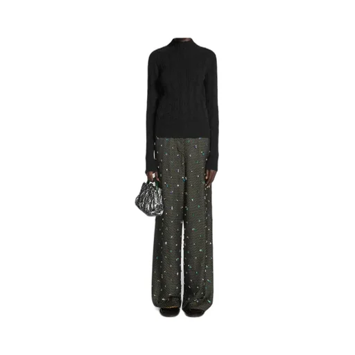 Dries Van Noten Mock Neck Knitted Jumper