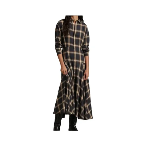 Checked Shirt Dress