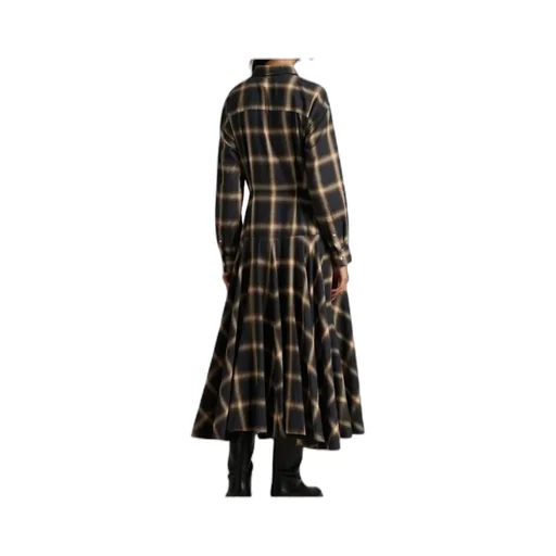 Checked Shirt Dress