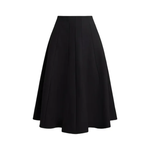 Pleated Concelaled-Fastening Skirt