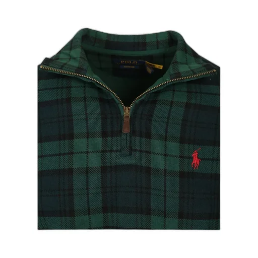 Polo Ralph Lauren Checked Half-Zip Sweater